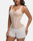 Double-Layer Tummy Control Waist Shaper Vest With Bra