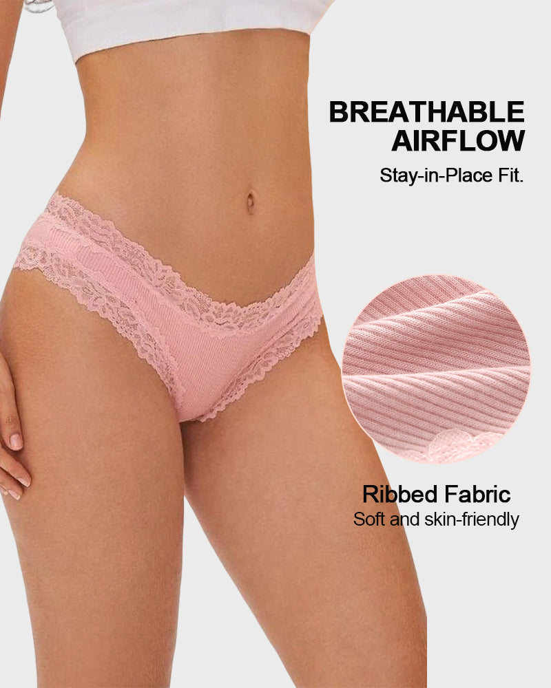 Comfy Cotton Sexy Cheeky Panties 10-Pack