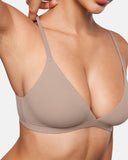 Bralette de Triángulo Sin Costuras para Mujer, Sujetador Cómodo Sin Aros