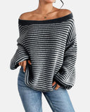 Women's Striped Knit Top