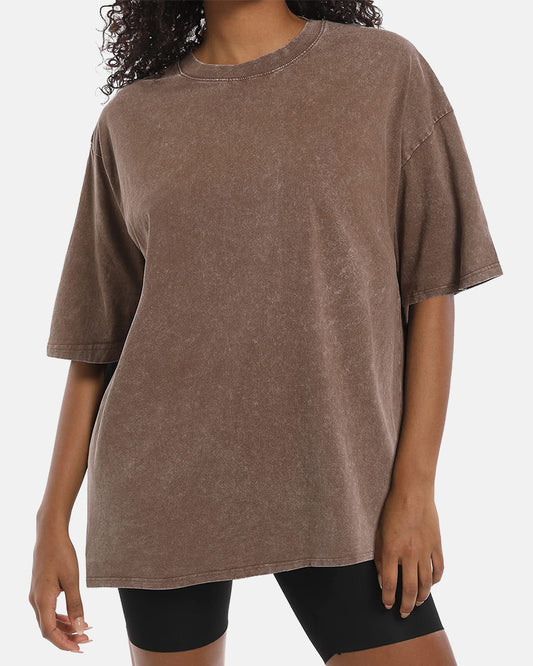 Oversized Acid Washed Cotton Vintage T-Shirts for Unisex