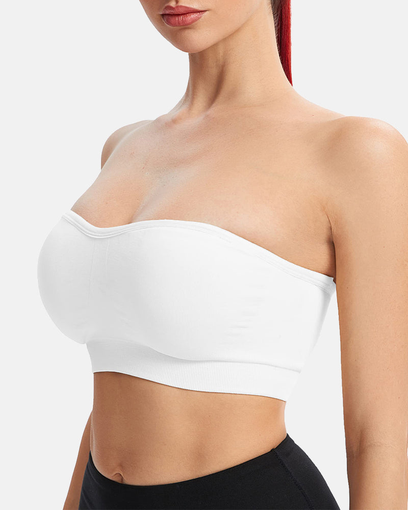 Non-Slip Seamless Wirefree Strapless Bandeau Bra