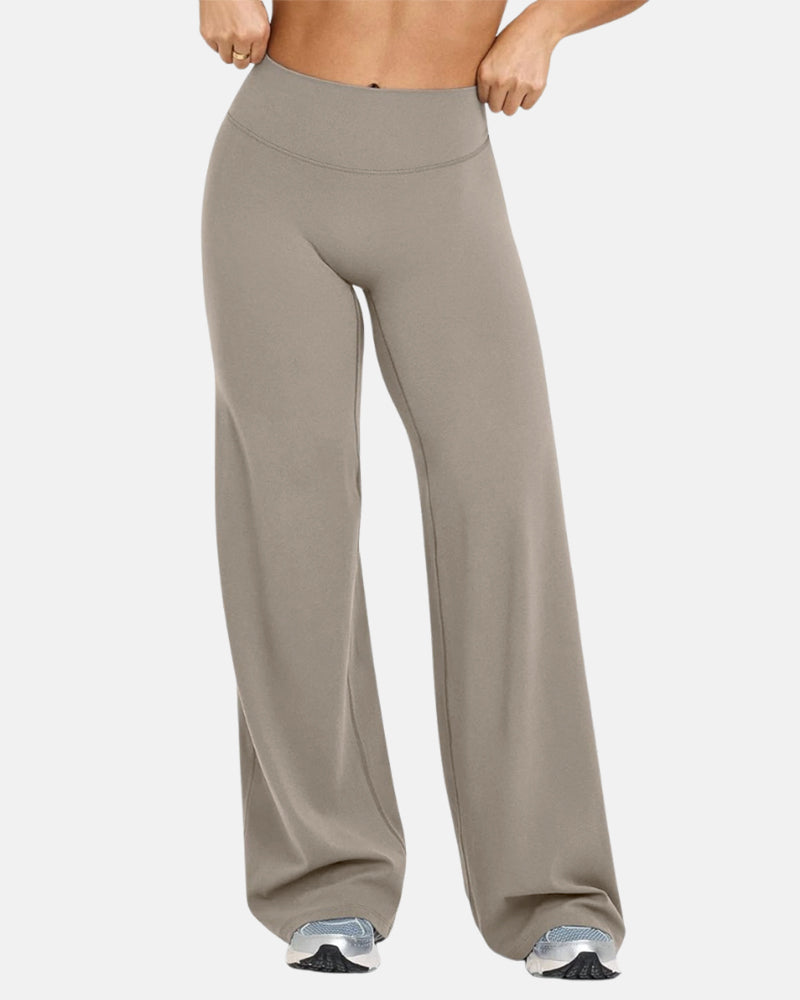 SoftMotion Straight Leg High Waisted Loose-Fitting Casual Pants