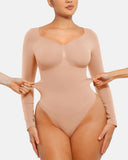 Seamless Supportive Long Sleeve Tummy Control Bodysuit