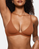 Bralette de Triángulo Sin Costuras para Mujer, Sujetador Cómodo Sin Aros
