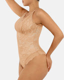 Lace Shapewear Thong Tummy Control Bodysuit