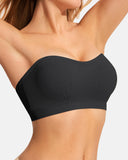 Sujetador Bandeau de Mujer Antideslizante Sin Costuras Inalámbrico Push Up