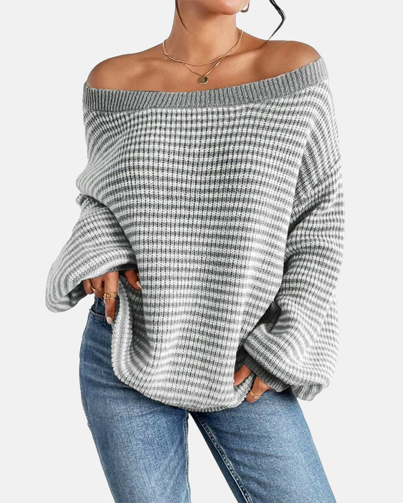 Women's Striped Knit Top