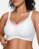 V Mesh Seamless Push-Up Wireless Bra