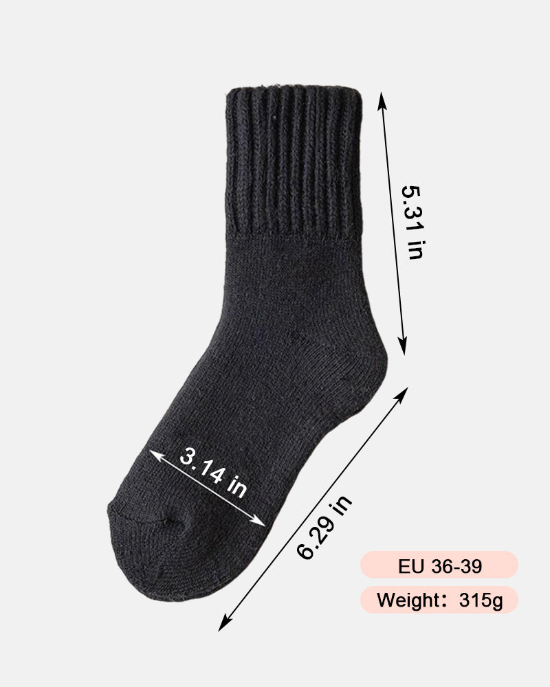 Boot Socks for Women - Thick Winter Knit Warm Socks(5 Pairs)