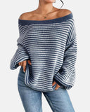 Women's Striped Knit Top