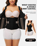 Double-Layer Tummy Control Waist Shaper Vest With Bra