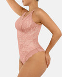 Lace Shapewear Thong Tummy Control Bodysuit