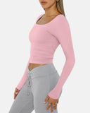 Slim-Fit Square Neck Top
