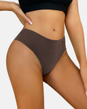 Tangas sin costura de cintura alta con control de abdomen para mujer