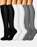 6-Pair Compression Socks — All-Day Support for Work, Running & Recovery