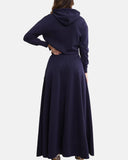 Women's 2-Piece Hoodie and Split Skirt Lounge Set