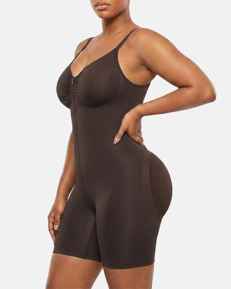 Bodysuit elástico con cremallera: sujeción moldeadora y comodidad durante todo el día