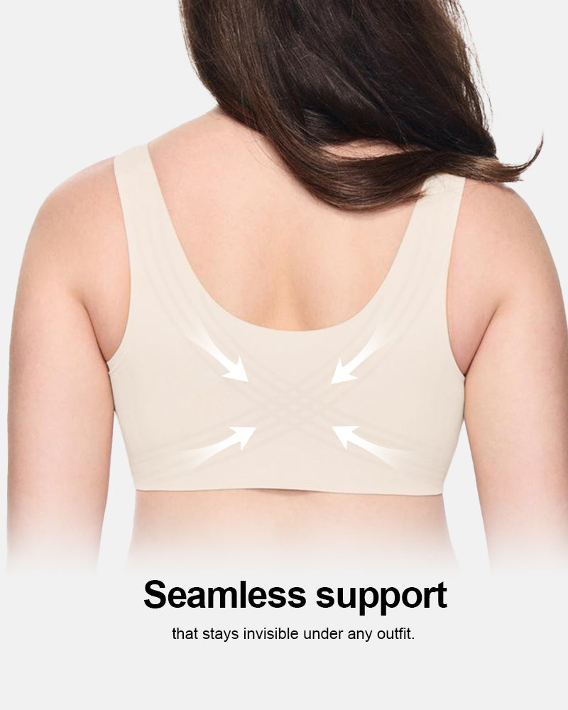 Full-Coverage Push-Up Seamless Wireless Bra