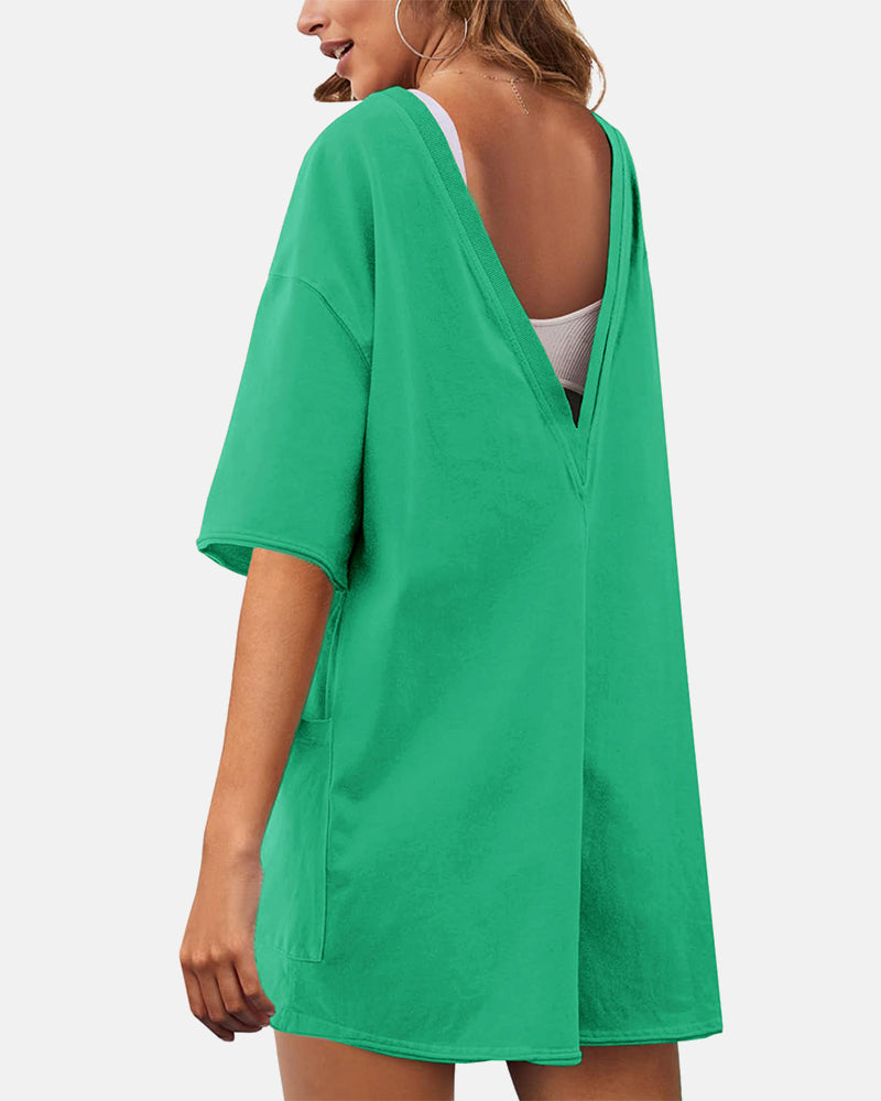 Women’s Loose-Fitting Casual Jumpsuit