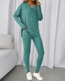 2026 Conjunto Informal de Descanso Camisas Extragrandes Leggings a Juego