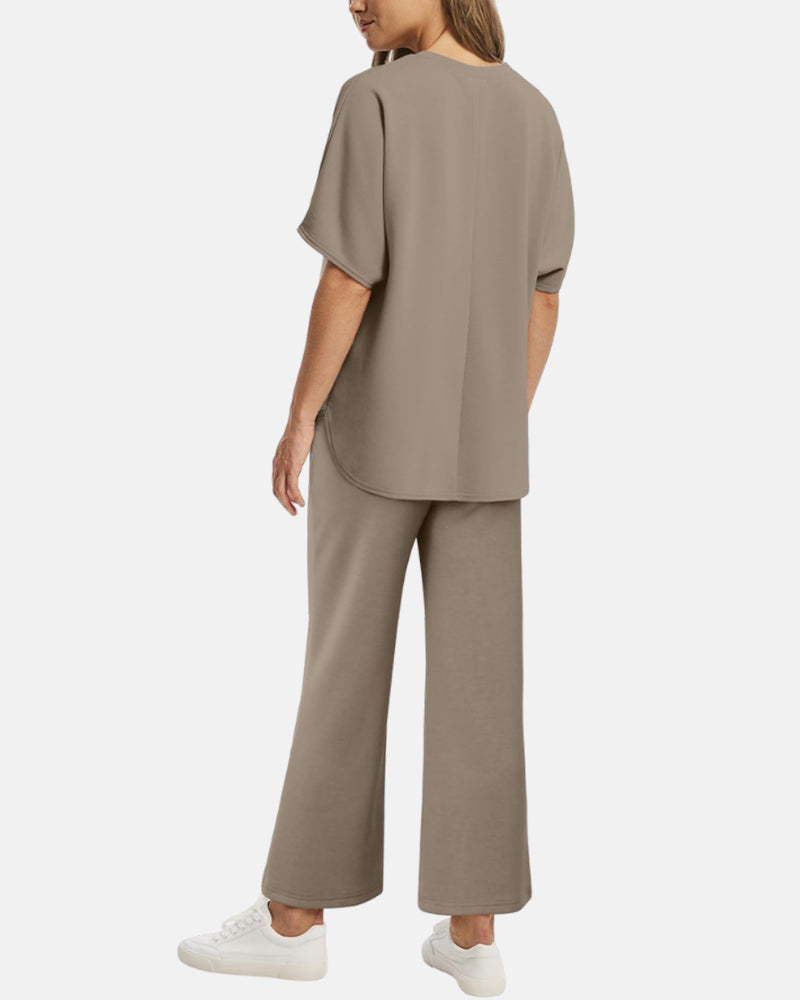 Conjunto de Salón Relax AERIA™ – Edición Pantalones de Pierna Ancha