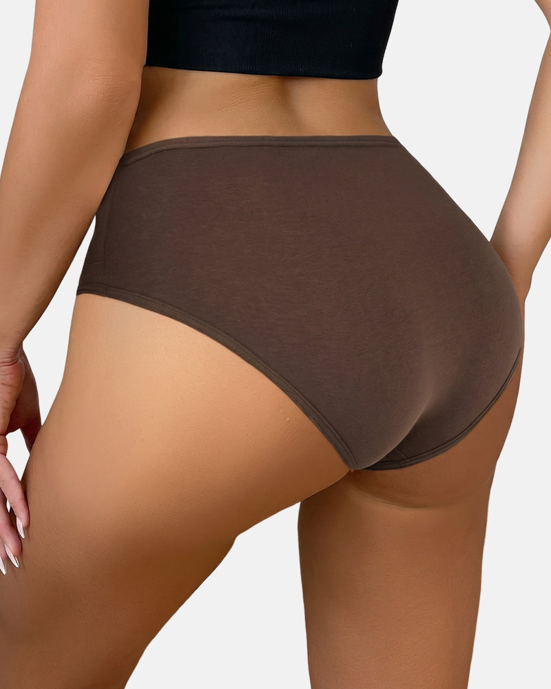 Tangas sin costura de cintura alta con control de abdomen para mujer