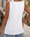 Tops de tirantes peplum fluidos con cuello en V sin mangas para mujer
