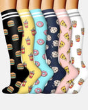 6-Pair Compression Socks — All-Day Support for Work, Running & Recovery