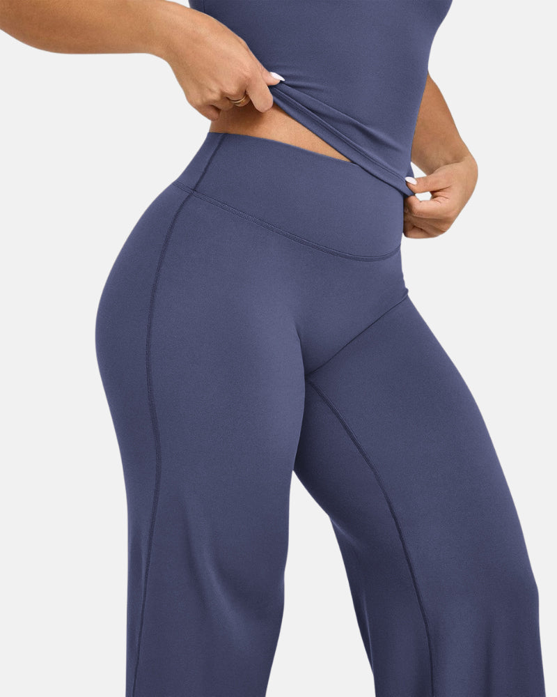 SoftMotion Straight Leg High Waisted Loose-Fitting Casual Pants