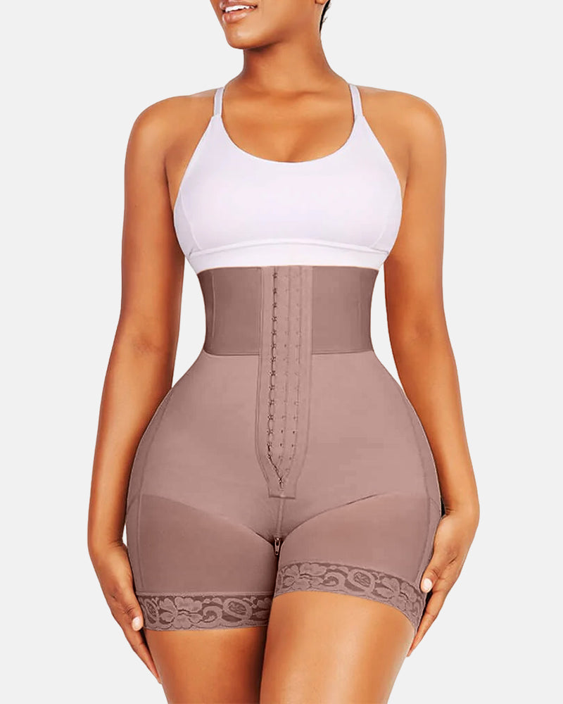 Double-Layer Tummy Control BBL High Waist Girdle Shorts
