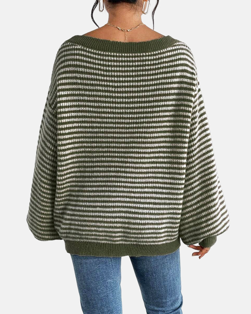 Women's Striped Knit Top