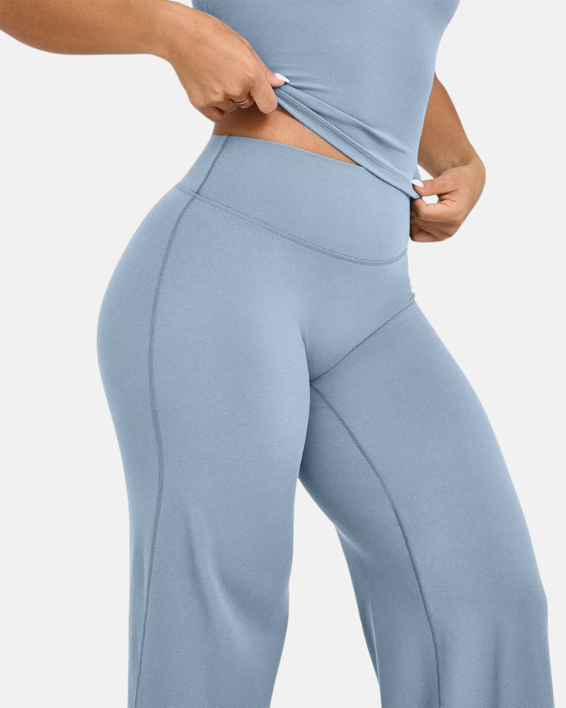 SoftMotion Straight Leg High Waisted Loose-Fitting Casual Pants