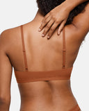 Bralette de Triángulo Sin Costuras para Mujer, Sujetador Cómodo Sin Aros