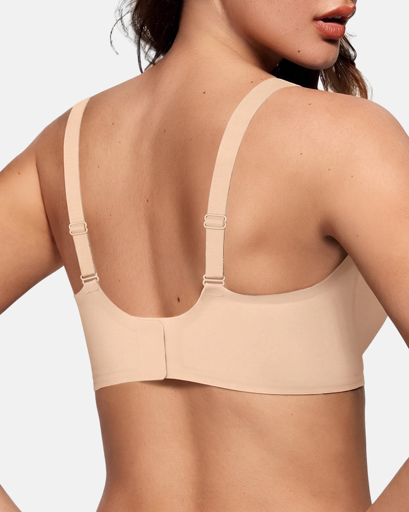 Seamless Deep V Push-Up Wireless Bra