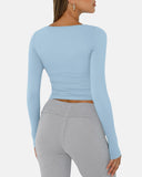 Slim-Fit Square Neck Top