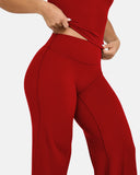 SoftMotion Straight Leg High Waisted Loose-Fitting Casual Pants