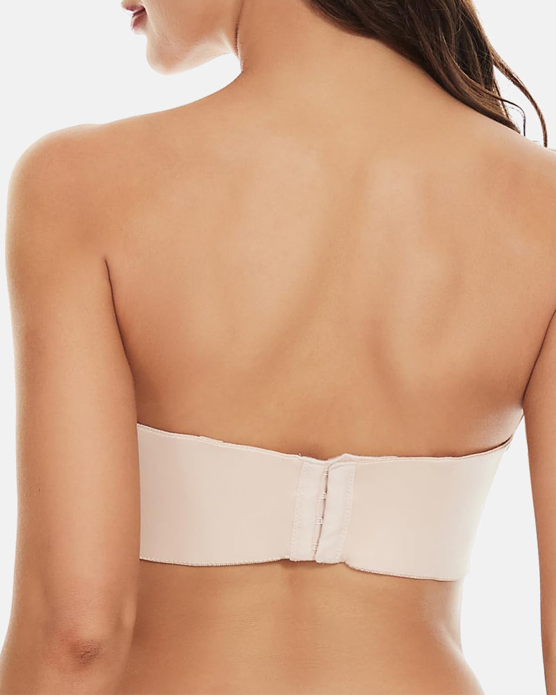 Full Support Non-Slip Convertible Bandeau Bra