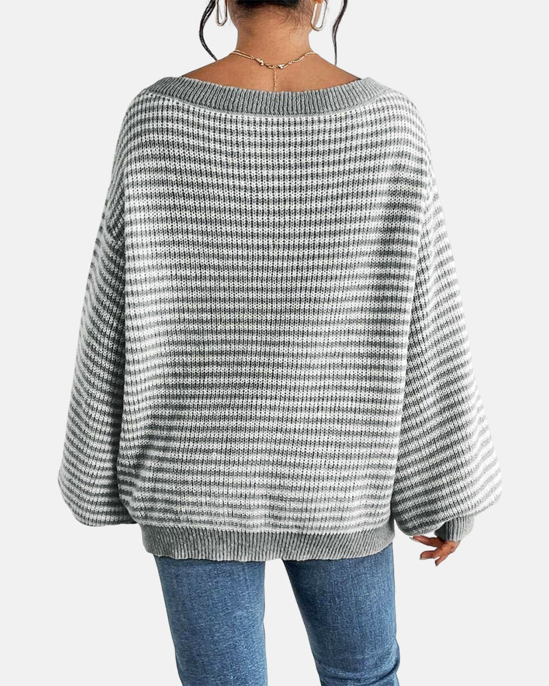 Women's Striped Knit Top