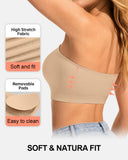 Sujetador Bandeau de Mujer Antideslizante Sin Costuras Inalámbrico Push Up