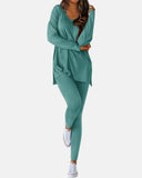 2026 Conjunto Informal de Descanso Camisas Extragrandes Leggings a Juego