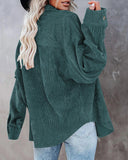 Oversized Boyfriend Corduroy Button Down Shirt