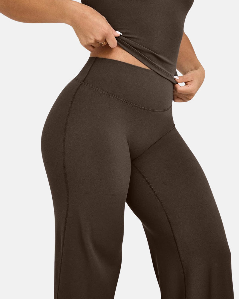 SoftMotion Straight Leg High Waisted Loose-Fitting Casual Pants