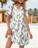 Vestido midi con cuello en V, suave como la mantequilla, favorecedor y con bolsillos