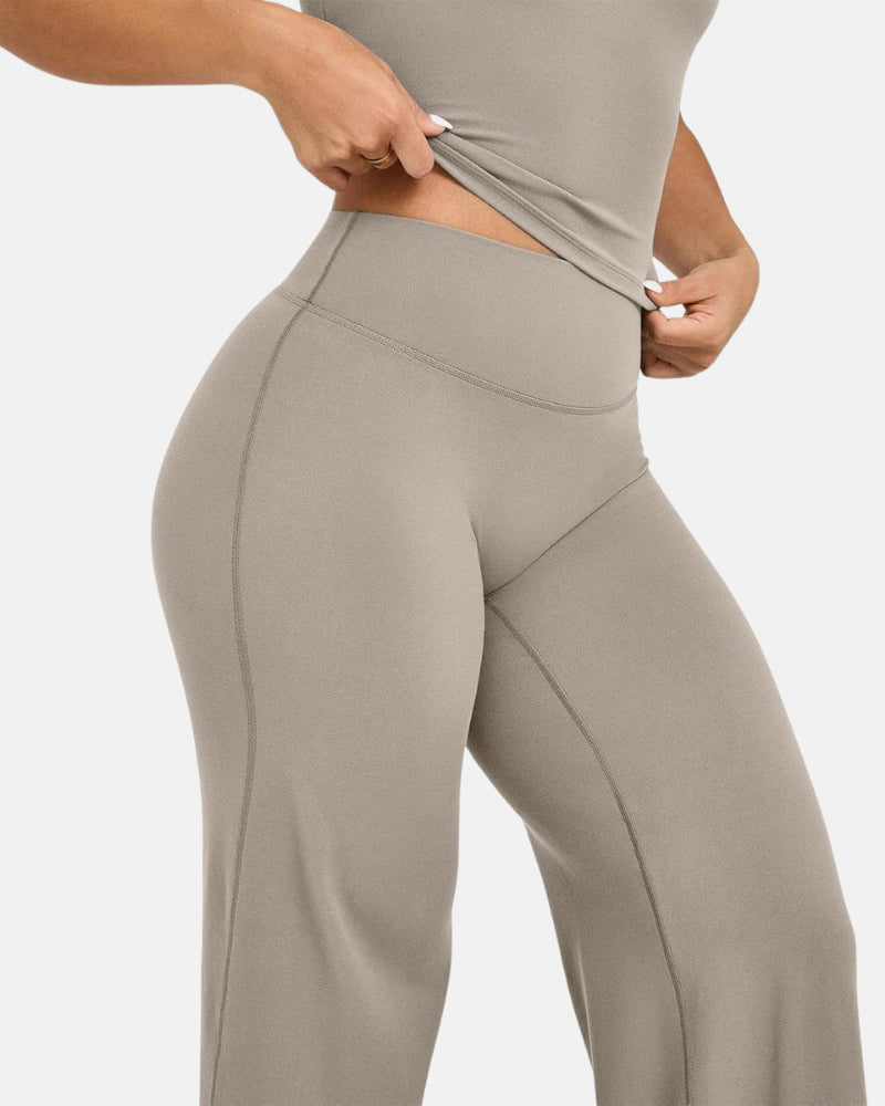 SoftMotion Straight Leg High Waisted Loose-Fitting Casual Pants