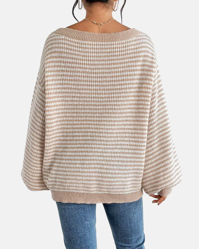 Women's Striped Knit Top
