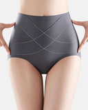 Braguitas de control de abdomen de cintura alta sin costuras de seda helada