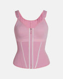 Double-Layer Tummy Control Waist Shaper Vest With Bra