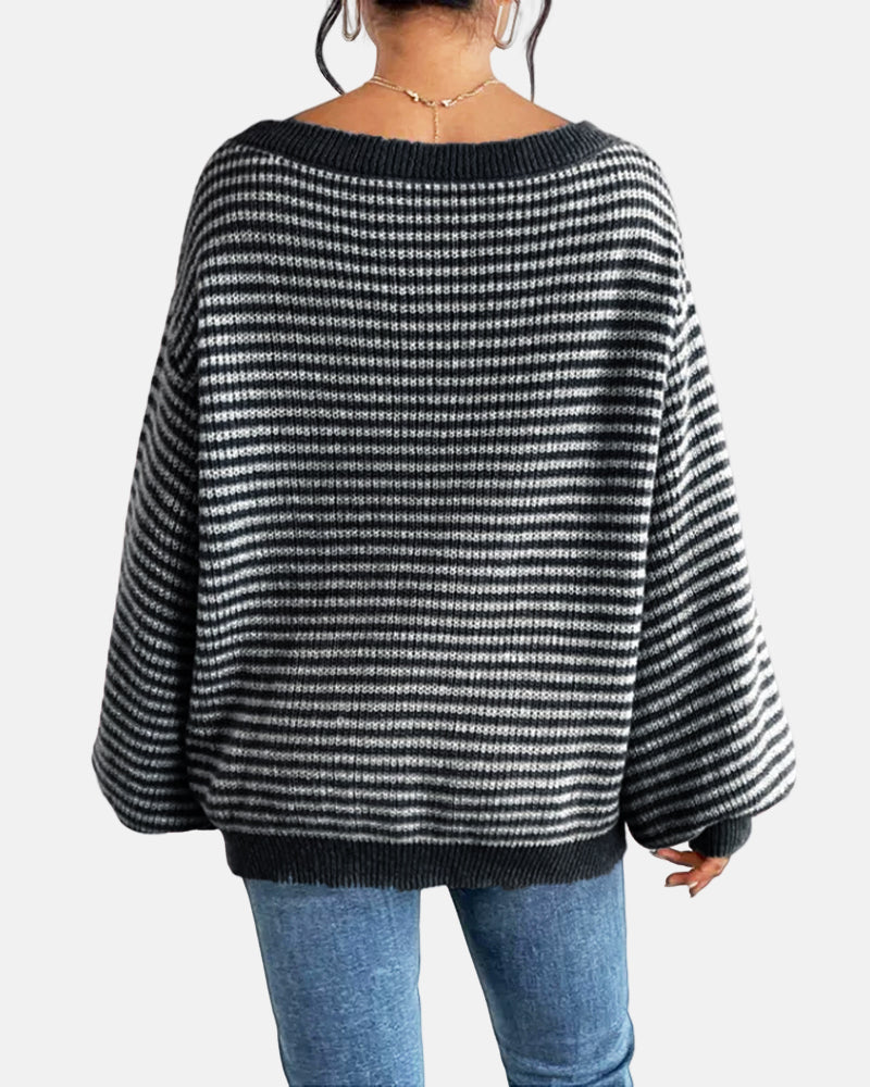 Women's Striped Knit Top