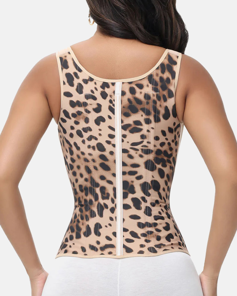 Double-Layer Tummy Control Waist Shaper Vest With Bra